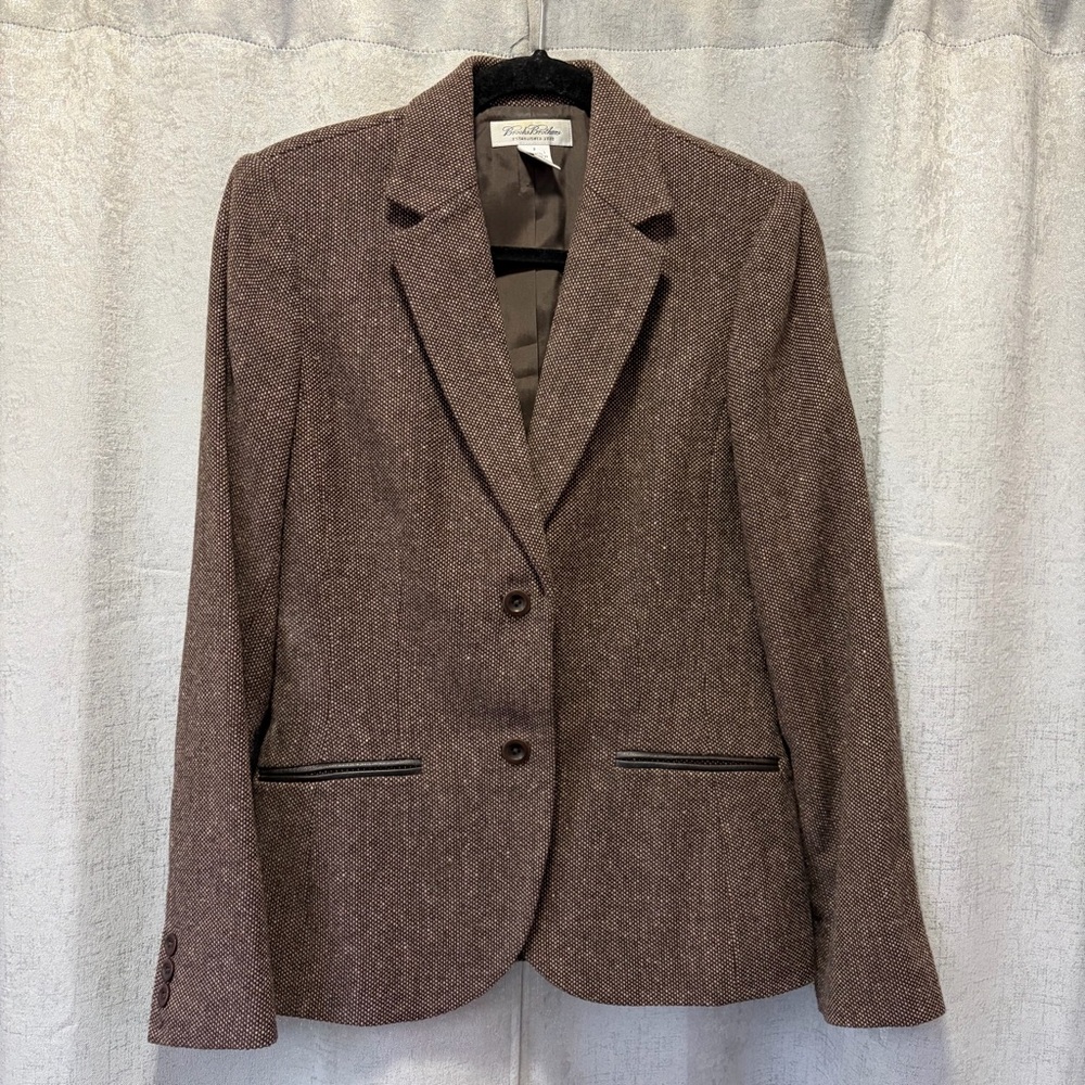 Brooks Brothers Brown wool blend Women's Blazer 8
